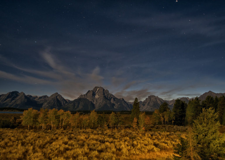 Teton National Park at Night