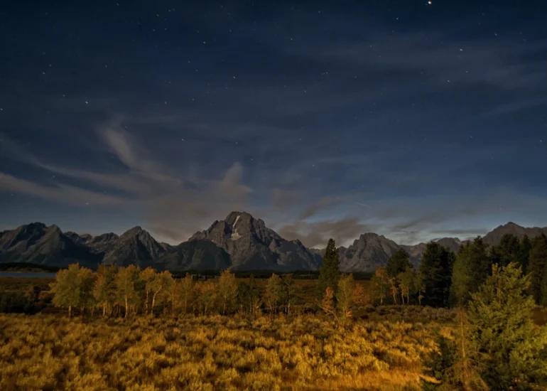 Teton National Park at Night